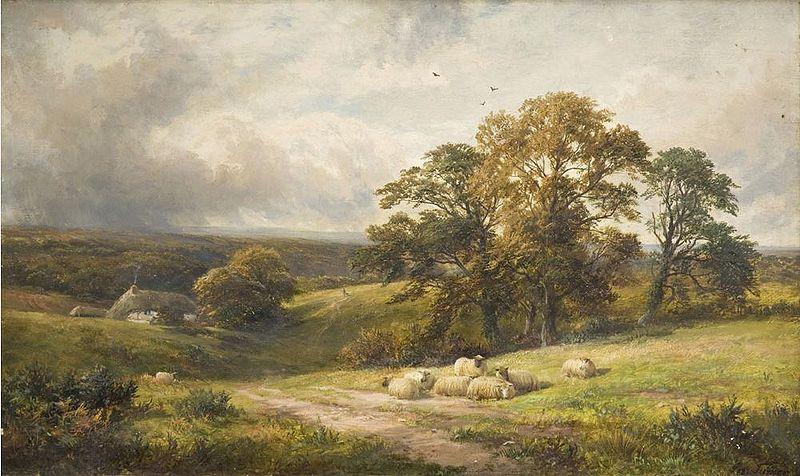 George Turner A quiet scene in Derbyshire oil painting picture